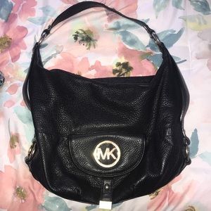 Used black leather Micheal Kors bag